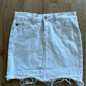 Kansan white denim skirt size small